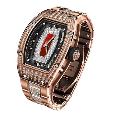 Replica Richard Mille RM 07-01 Ladies Red Gold Diamonds Watch